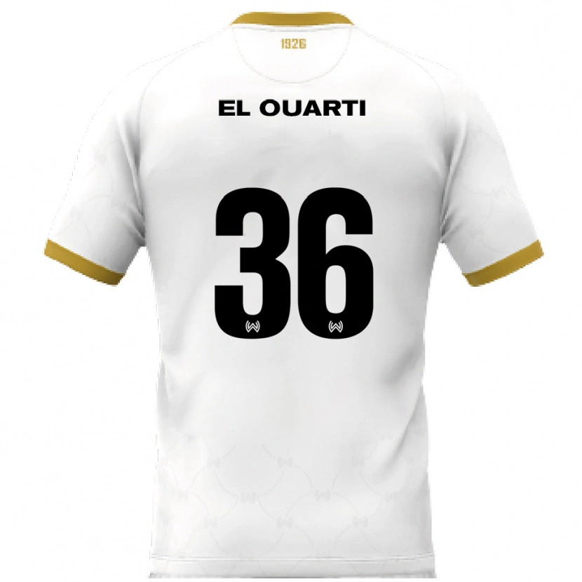 Danxen Women Nassim El Ouarti #36 White Gold Away Jersey 2025/26 T-Shirt