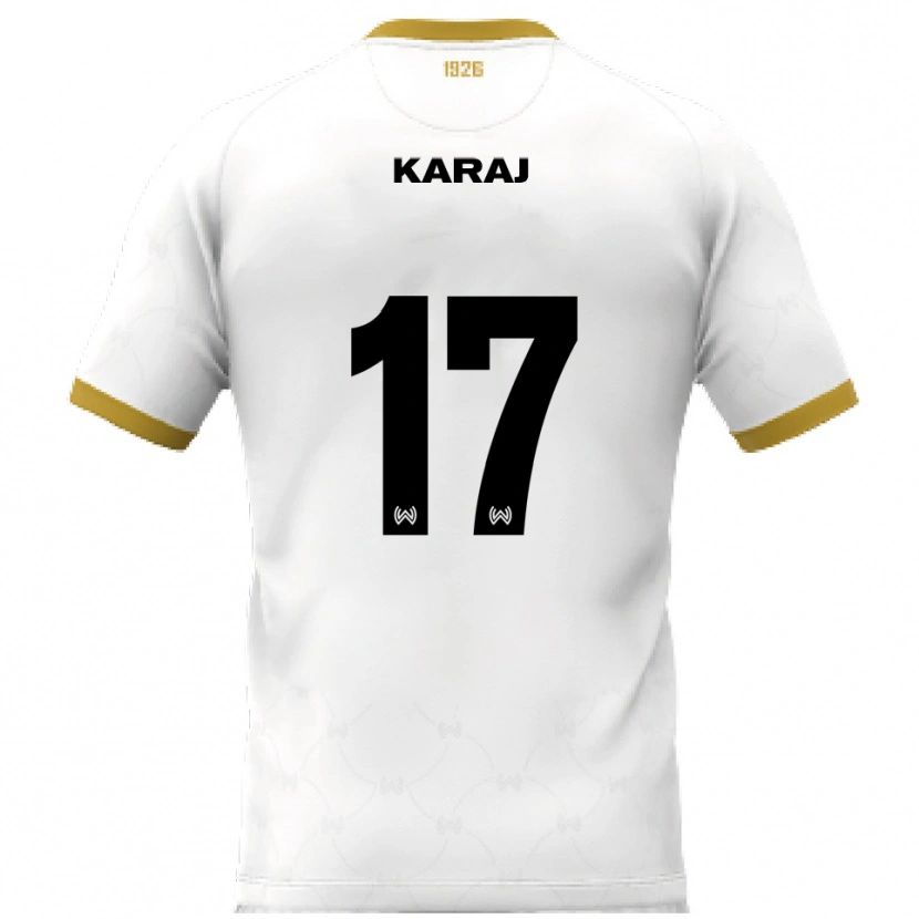 Danxen Women Eraldo Karaj #17 White Gold Away Jersey 2025/26 T-Shirt
