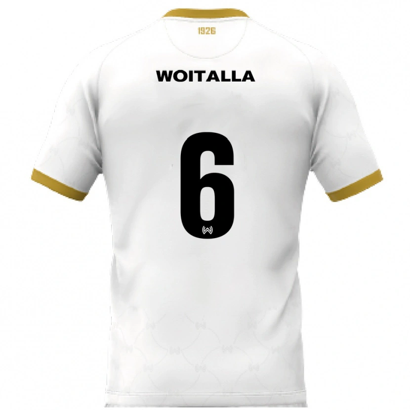 Danxen Women Luis Woitalla #6 White Gold Away Jersey 2025/26 T-Shirt