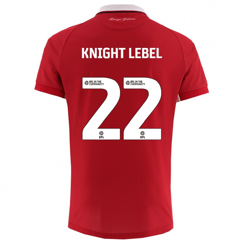 Danxen Kid Jamie Knight-Lebel #22 Red White Home Jersey 2025/26 T-Shirt