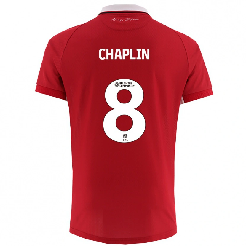 Danxen Kid Tom Chaplin #8 Red White Home Jersey 2025/26 T-Shirt