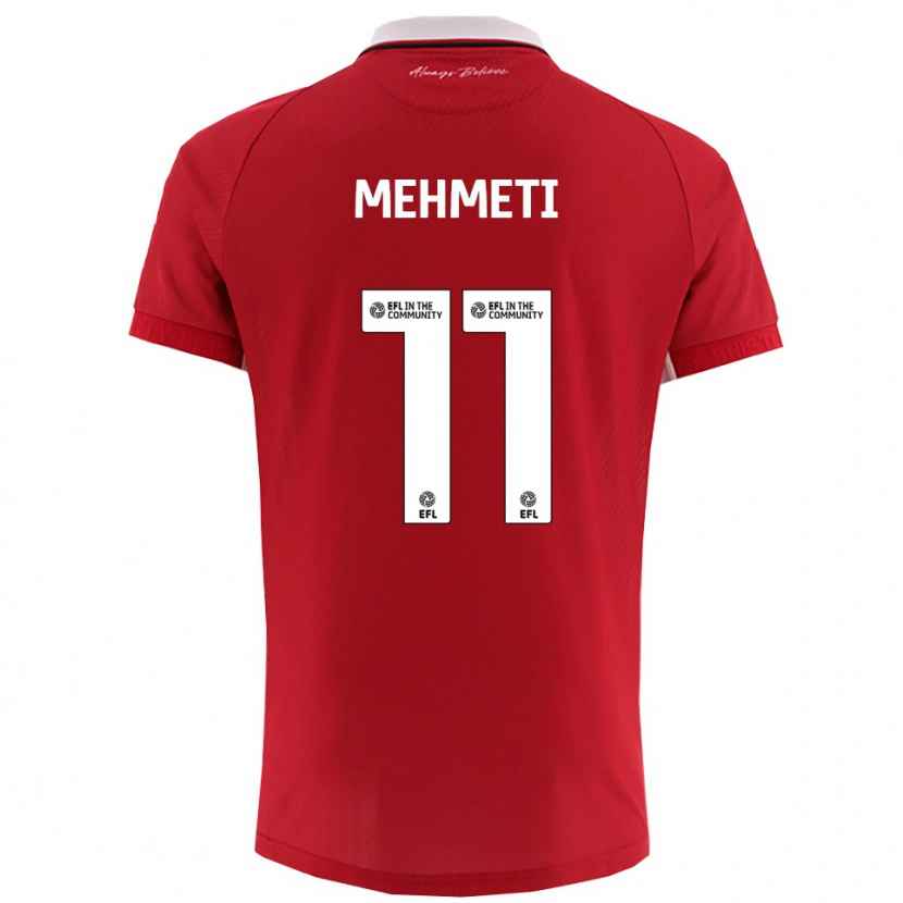 Danxen Kid Anis Mehmeti #11 Red White Home Jersey 2025/26 T-Shirt