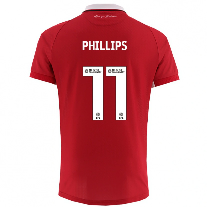 Danxen Kid Billy Phillips #11 Red White Home Jersey 2025/26 T-Shirt