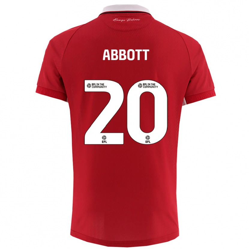Danxen Kid Isaac Abbott #20 Red White Home Jersey 2025/26 T-Shirt