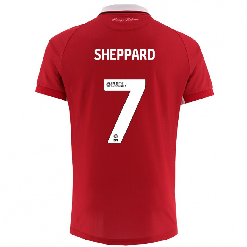 Danxen Kid Ruebin Sheppard #7 Red White Home Jersey 2025/26 T-Shirt