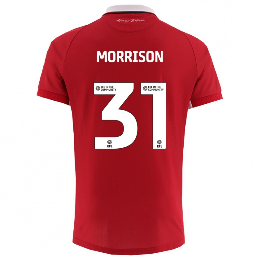 Danxen Kid Elijah Morrison #31 Red White Home Jersey 2025/26 T-Shirt
