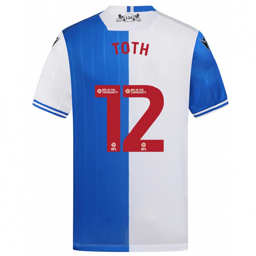 Danxen Kid Balázs Tóth #12 Blue White Home Jersey 2025/26 T-Shirt