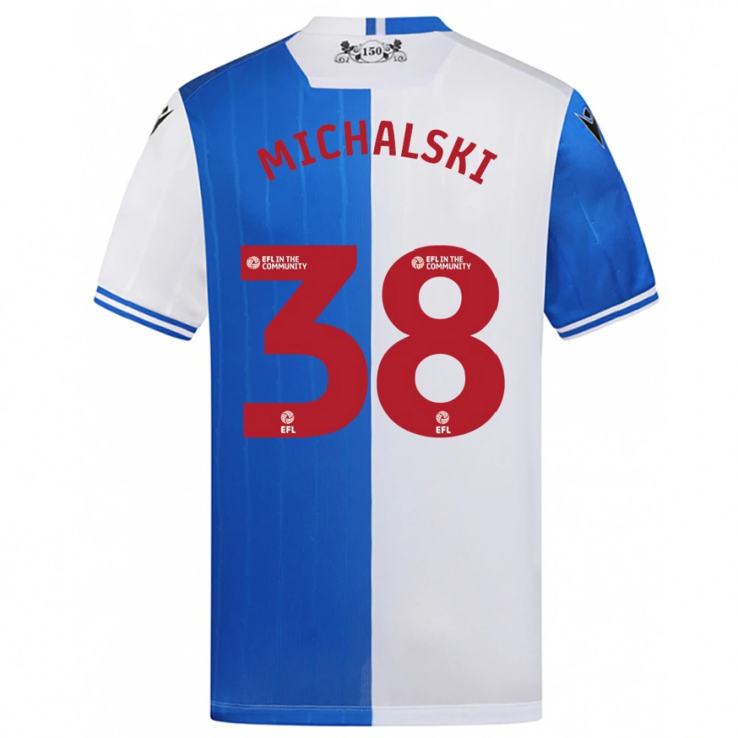 Danxen Kid Nicholas Michalski #38 Blue White Home Jersey 2025/26 T-Shirt