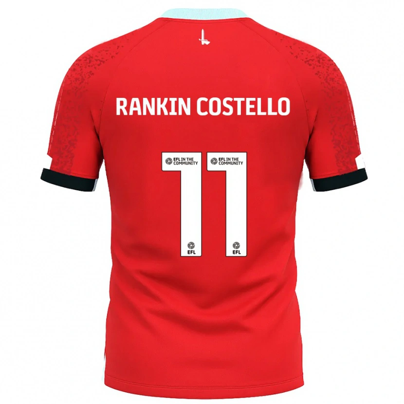 Danxen Kid Joe Rankin-Costello #11 Red White Home Jersey 2025/26 T-Shirt
