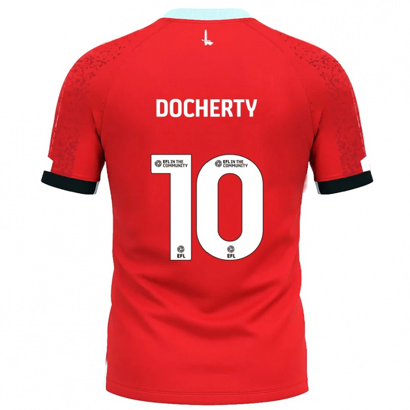 Danxen Kid Greg Docherty #10 Red White Home Jersey 2025/26 T-Shirt
