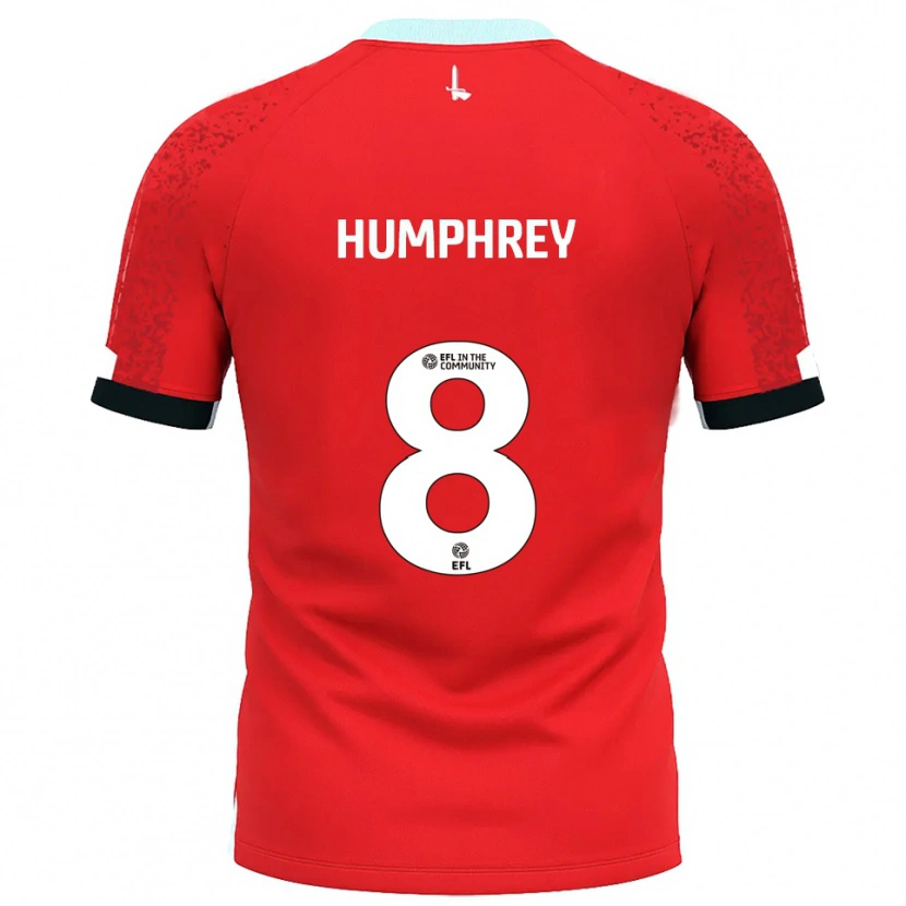 Danxen Kid Carla Humphrey #8 Red White Home Jersey 2025/26 T-Shirt