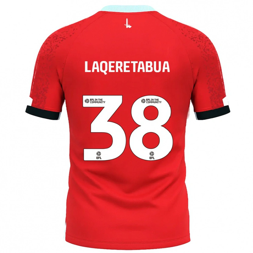 Danxen Kid Josh Laqeretabua #38 Red White Home Jersey 2025/26 T-Shirt