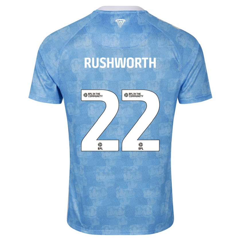 Danxen Kid Carl Rushworth #22 Sky Blue White Home Jersey 2025/26 T-Shirt