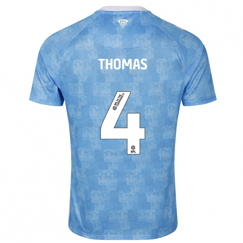 Danxen Kid Bobby Thomas #4 Sky Blue White Home Jersey 2025/26 T-Shirt