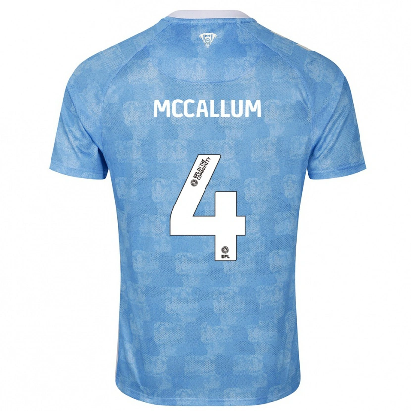 Danxen Kid Joseph Mccallum #4 Sky Blue White Home Jersey 2025/26 T-Shirt