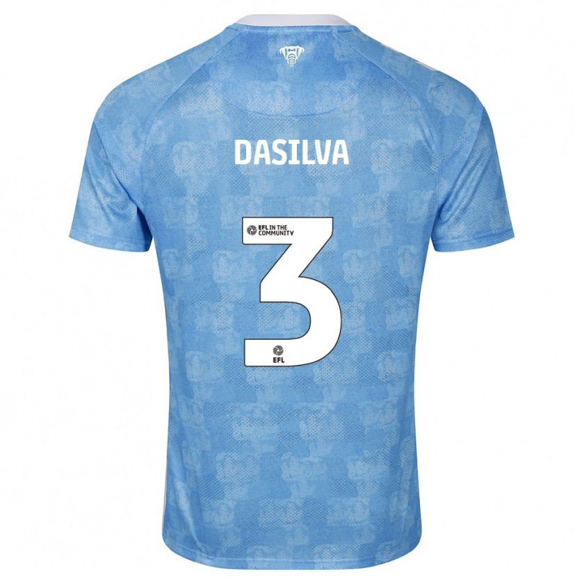 Danxen Kid Jay Dasilva #3 Sky Blue White Home Jersey 2025/26 T-Shirt