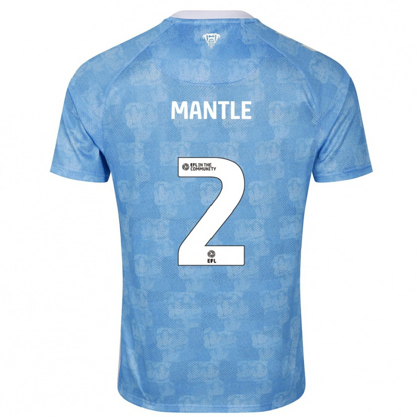 Danxen Kid David Mantle #2 Sky Blue White Home Jersey 2025/26 T-Shirt