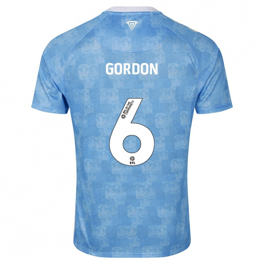 Danxen Kid Joshua Gordon #6 Sky Blue White Home Jersey 2025/26 T-Shirt
