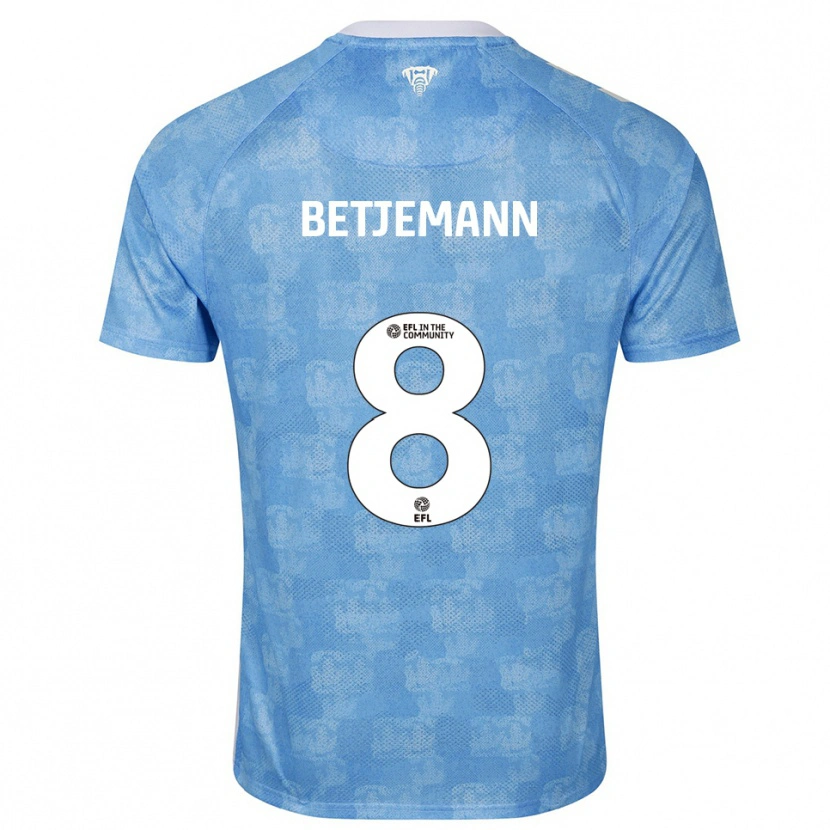 Danxen Kid Elliot Betjemann #8 Sky Blue White Home Jersey 2025/26 T-Shirt