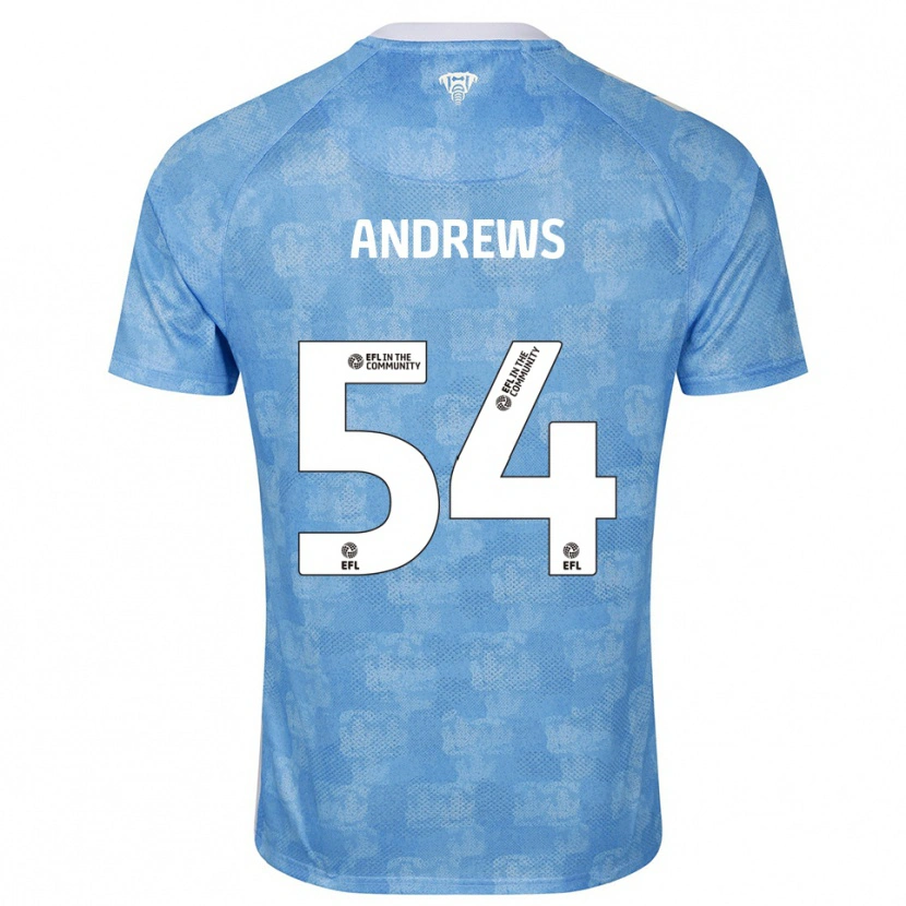 Danxen Kid Kai Andrews #54 Sky Blue White Home Jersey 2025/26 T-Shirt