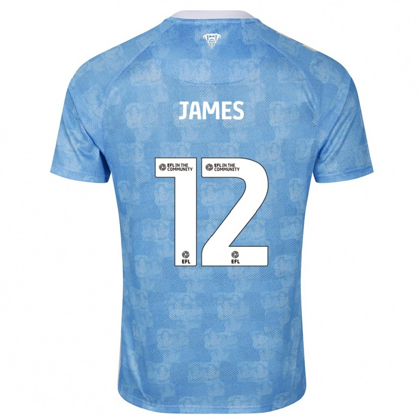 Danxen Kid Jack James #12 Sky Blue White Home Jersey 2025/26 T-Shirt