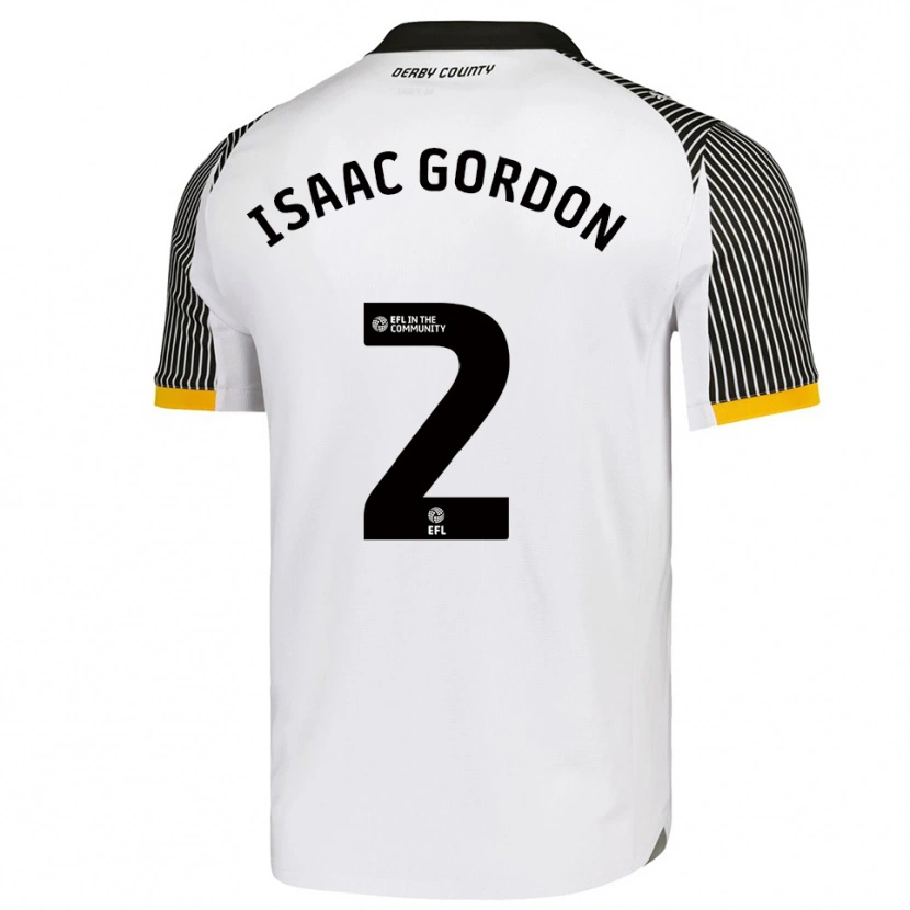 Danxen Kid Isaac Gordon #2 White Black Home Jersey 2025/26 T-Shirt
