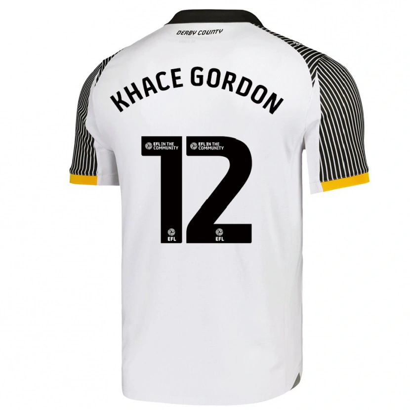 Danxen Kid Khace Gordon #12 White Black Home Jersey 2025/26 T-Shirt