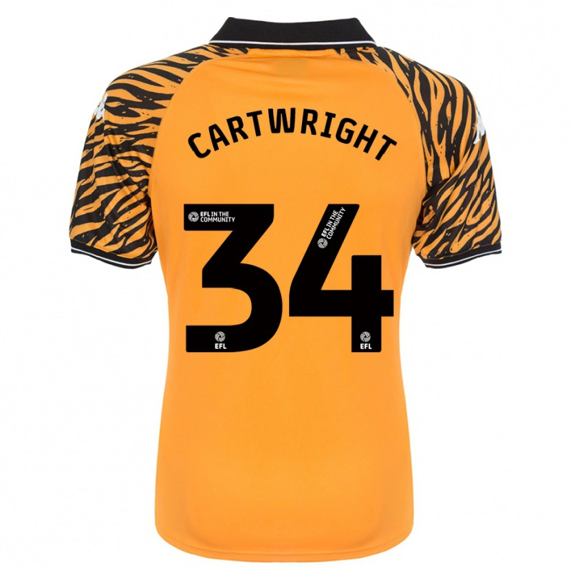 Danxen Kid Harvey Cartwright #34 Orange Black Home Jersey 2025/26 T-Shirt