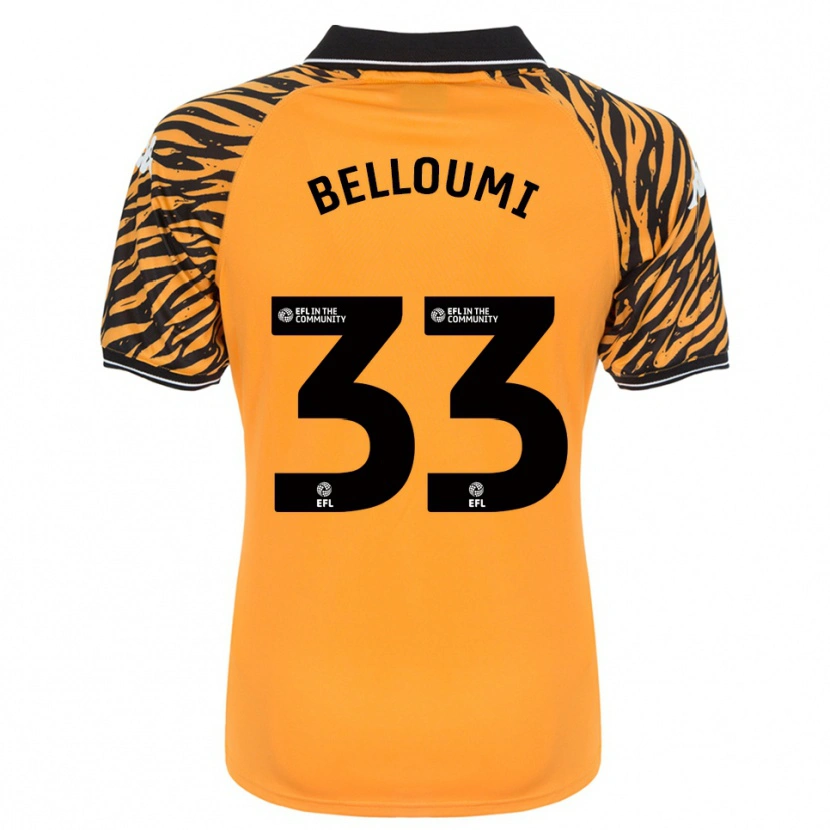 Danxen Kid Mohamed Belloumi #33 Orange Black Home Jersey 2025/26 T-Shirt
