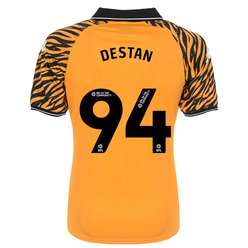 Danxen Kid Enis Destan #94 Orange Black Home Jersey 2025/26 T-Shirt