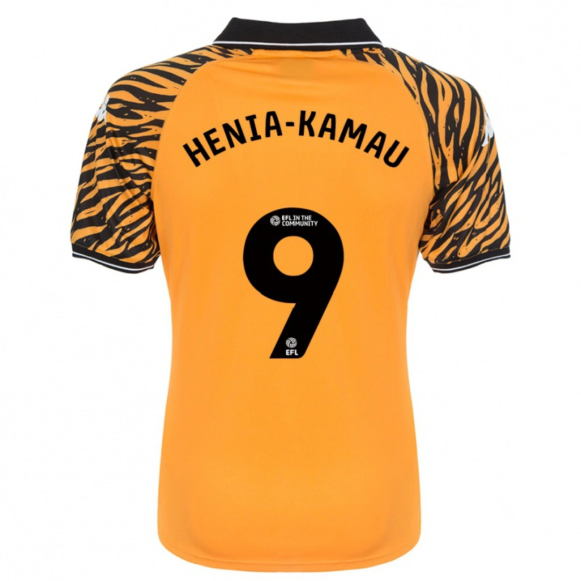 Danxen Kid Sammy Henia-Kamau #9 Orange Black Home Jersey 2025/26 T-Shirt