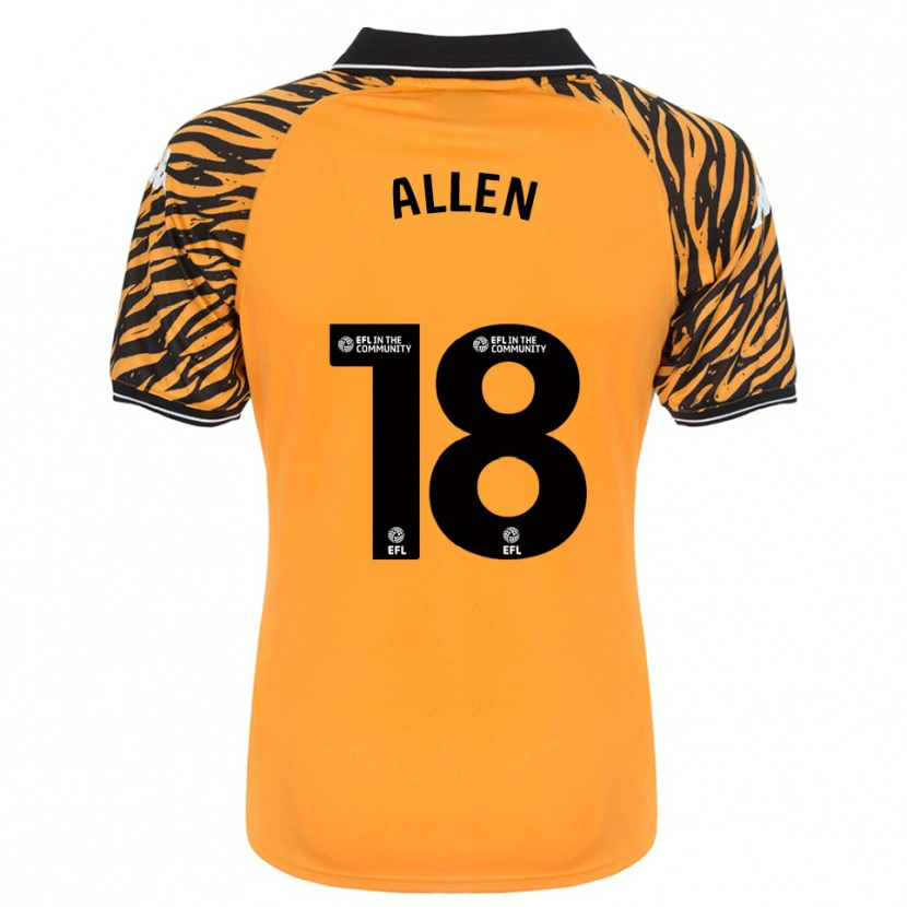Danxen Kid Aaliyah Allen #18 Orange Black Home Jersey 2025/26 T-Shirt