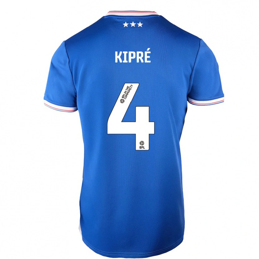 Danxen Kid Cédric Kipré #4 Blue White Home Jersey 2025/26 T-Shirt