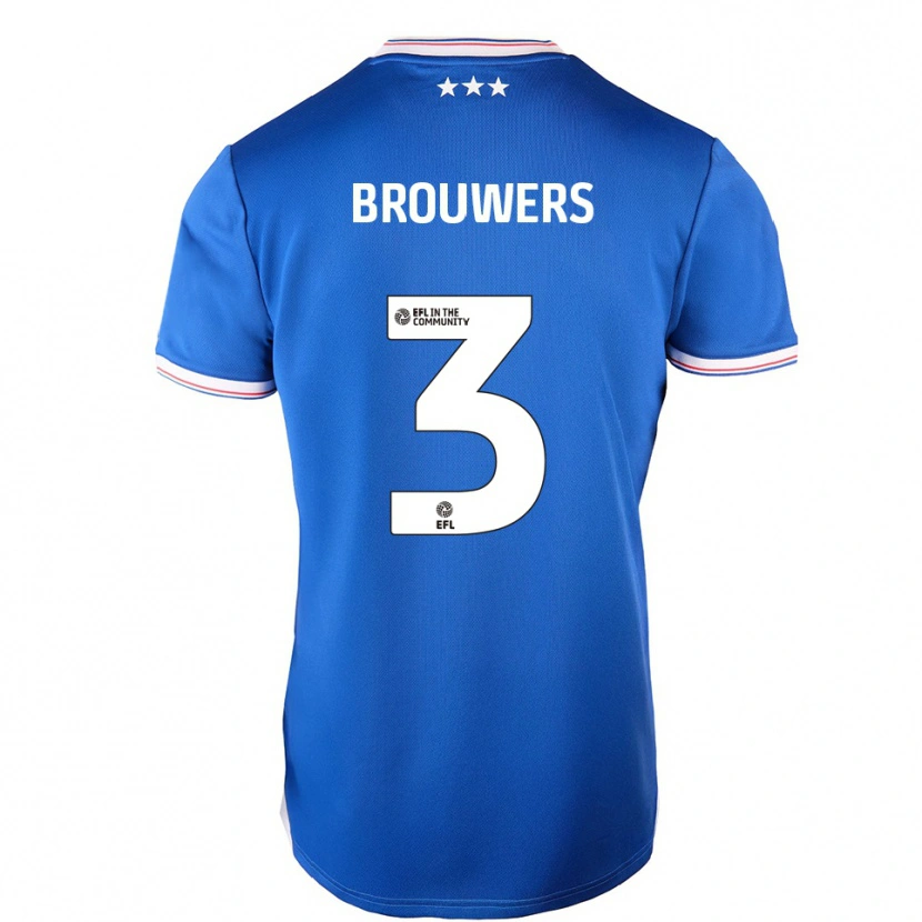 Danxen Kid Steve Brouwers #3 Blue White Home Jersey 2025/26 T-Shirt