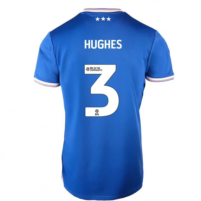 Danxen Kid Summer Hughes #3 Blue White Home Jersey 2025/26 T-Shirt