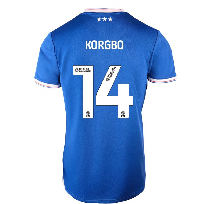Danxen Kid Kelvin Korgbo #14 Blue White Home Jersey 2025/26 T-Shirt