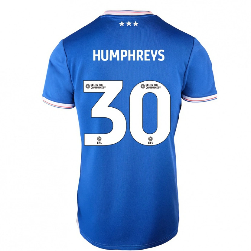 Danxen Kid Cameron Humphreys #30 Blue White Home Jersey 2025/26 T-Shirt