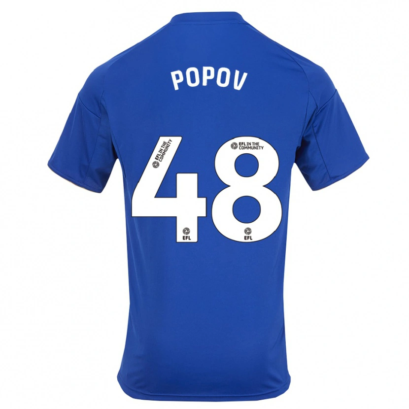 Danxen Kid Chris Popov #48 Blue Gold Home Jersey 2025/26 T-Shirt