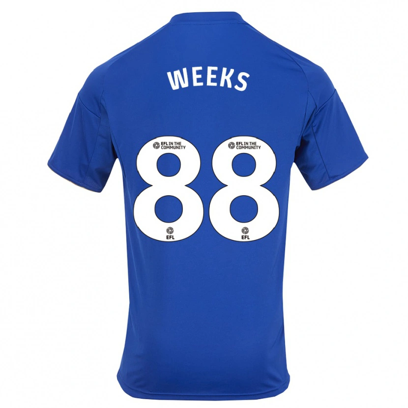 Danxen Kid Tyler Weeks #88 Blue Gold Home Jersey 2025/26 T-Shirt