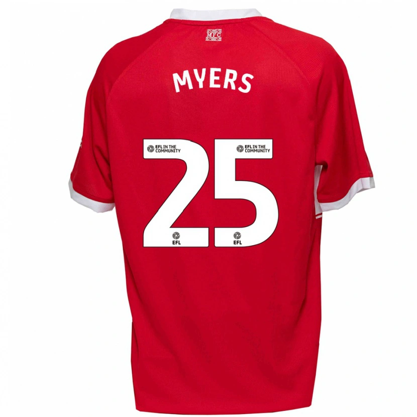 Danxen Kid Maddie Myers #25 Red White Home Jersey 2025/26 T-Shirt