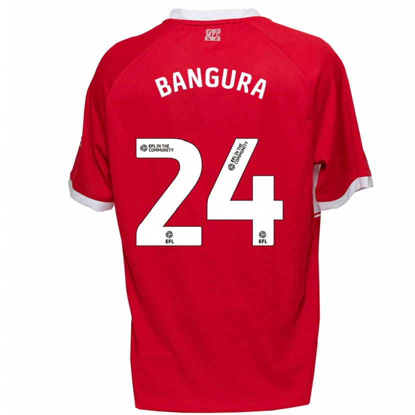 Danxen Kid Alex Bangura #24 Red White Home Jersey 2025/26 T-Shirt