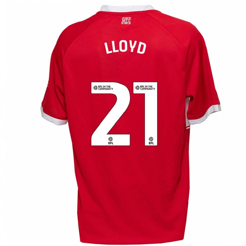 Danxen Kid Oliver Lloyd #21 Red White Home Jersey 2025/26 T-Shirt