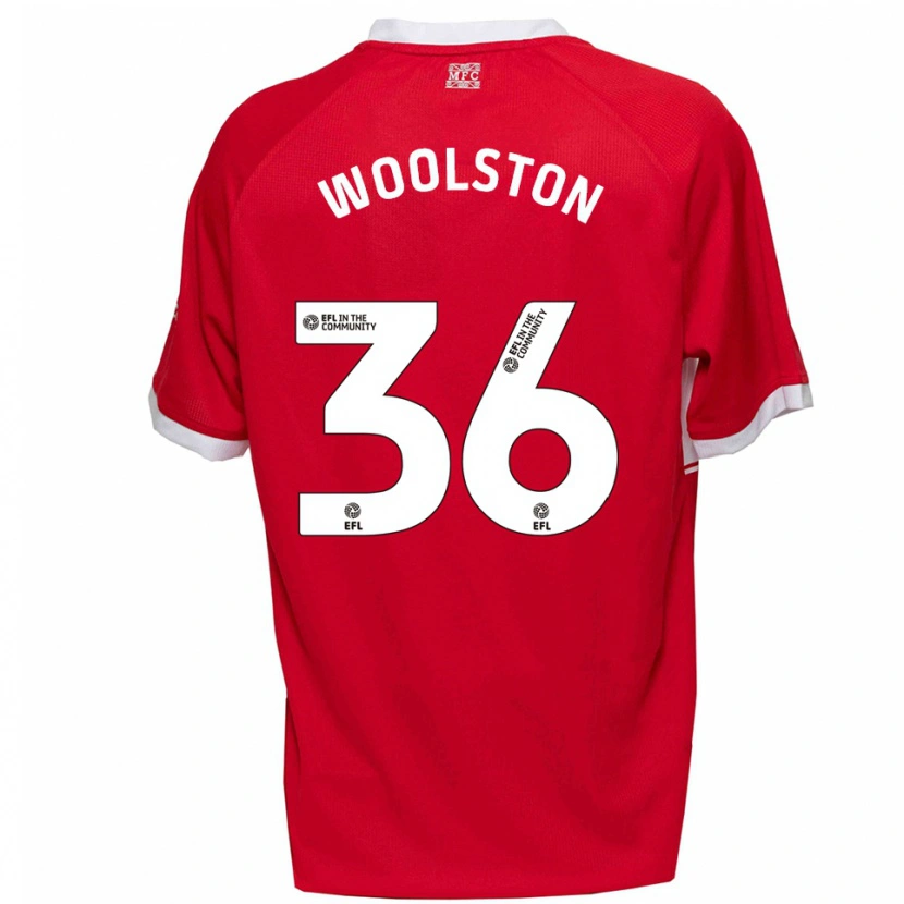 Danxen Kid Luke Woolston #36 Red White Home Jersey 2025/26 T-Shirt
