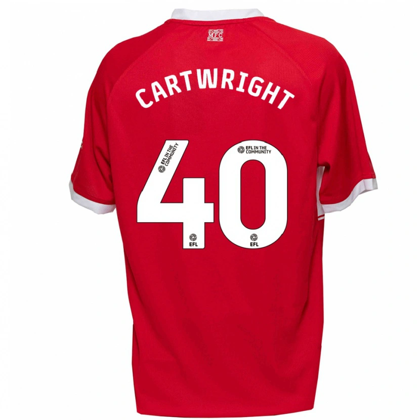 Danxen Kid Finlay Cartwright #40 Red White Home Jersey 2025/26 T-Shirt