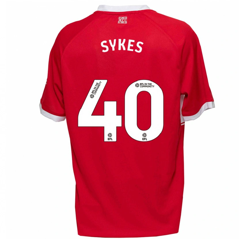 Danxen Kid Cain Sykes #40 Red White Home Jersey 2025/26 T-Shirt