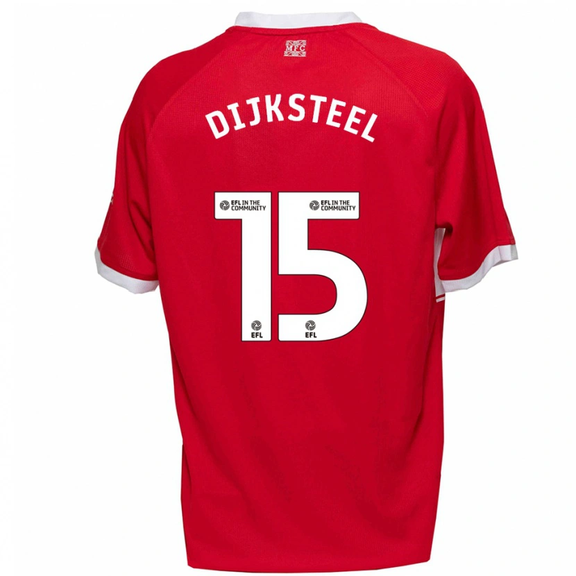 Danxen Kid Anfernee Dijksteel #15 Red White Home Jersey 2025/26 T-Shirt