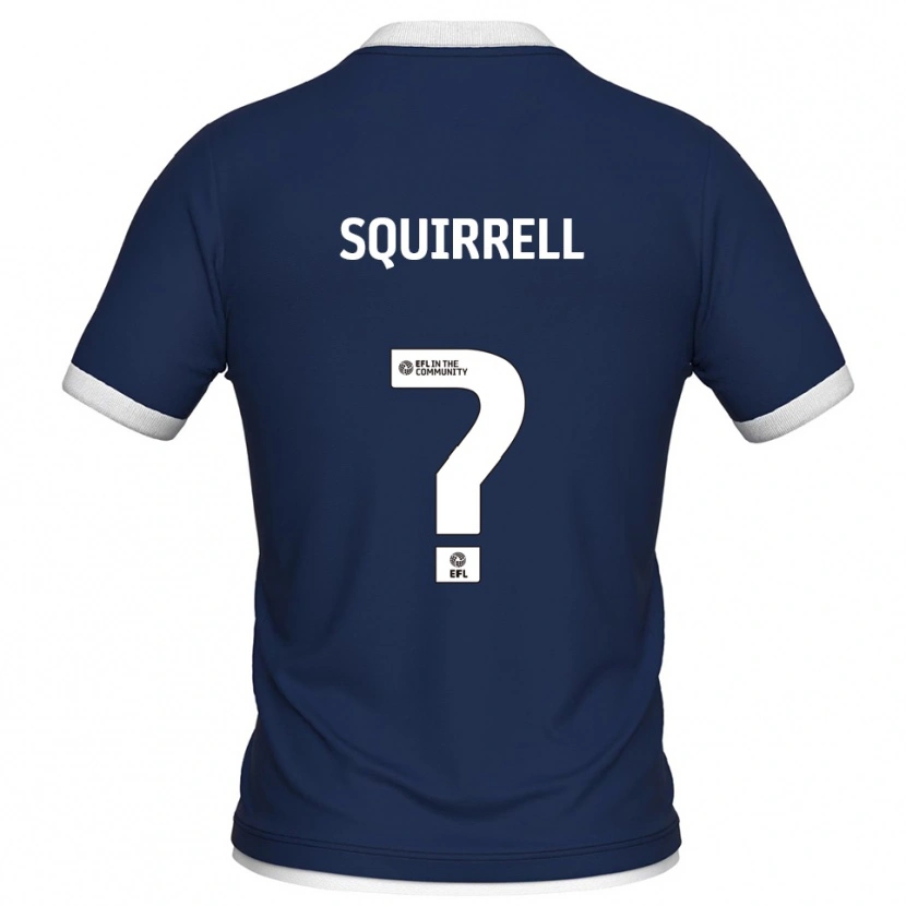 Danxen Kid Emma Squirrell #0 Navy White Home Jersey 2025/26 T-Shirt