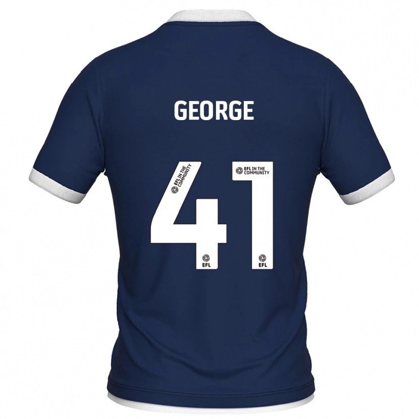 Danxen Kid George Evans #41 Navy White Home Jersey 2025/26 T-Shirt