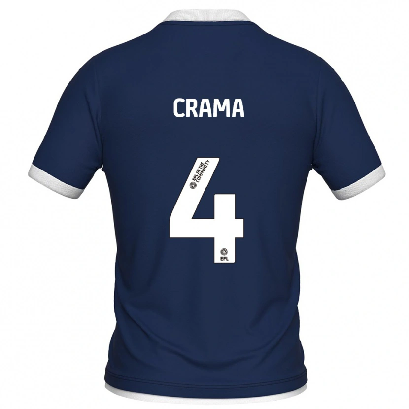 Danxen Kid Tristan Crama #4 Navy White Home Jersey 2025/26 T-Shirt