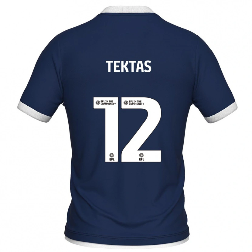 Danxen Kid Jayden Tektas #12 Navy White Home Jersey 2025/26 T-Shirt